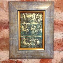 Bronze Bas Relief Wall Art Ancient World Replica - thumbnail 4