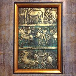 Bronze Bas Relief Wall Art Ancient World Replica - thumbnail 3