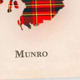 Clan Munro Scottish Tartan Map - Of Scotland Family Wall Decor, Ready To Hang - thumbnail 4