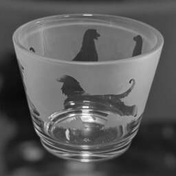 Afghan Hound Tealight - Rustic Glass Tea Light Holder With Afghan Hound Design - thumbnail 2