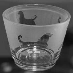 Afghan Hound Tealight - Rustic Glass Tea Light Holder With Afghan Hound Design - thumbnail 1