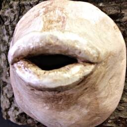 Listen, Sculpture Made With Modeling Clay & Wood - thumbnail 4