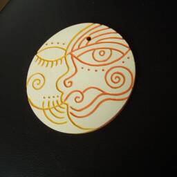 Solil - Ooak Carved Ceramic Wall Art Decor - thumbnail 3