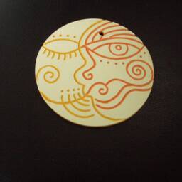 Solil - Ooak Carved Ceramic Wall Art Decor - thumbnail 2