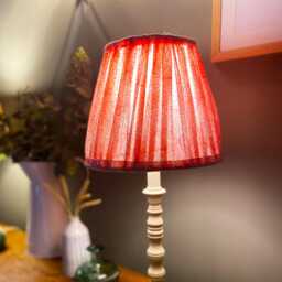 Handmade Gathered Fabric Lampshade French Cottage Style