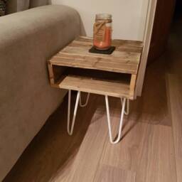 Side Table Upcycled Pallet Wood - thumbnail 4