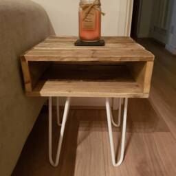 Side Table Upcycled Pallet Wood - thumbnail 2
