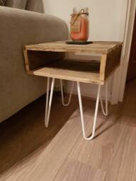Side Table Upcycled Pallet Wood - thumbnail 1
