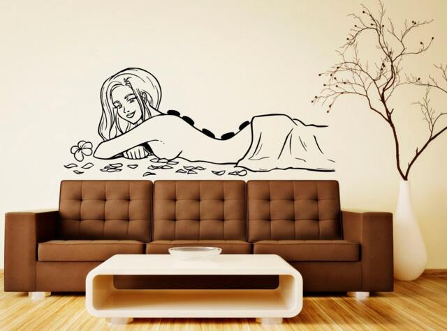 Spa Beauty Salon Wall Vinyl Decal Massage Sticker Girl Woman Art Modern Design Murals Interior Decor - 11Spa - image 1