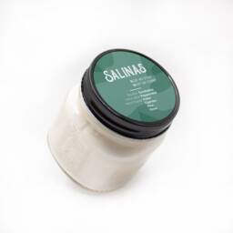 Salinas California Soy Wax Candle, Eucalyptus Peppermint Pine Scented, Small Batch Eco-Friendly Candle - thumbnail 2