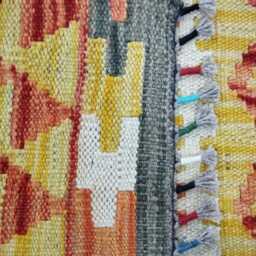 Classic Runner Rug, Handmade Artisan Afghan Turkish Scandinavian Navajo Bohemian Wool Flatweave Multicolour Kilim Rug 191x69 cm - thumbnail 3