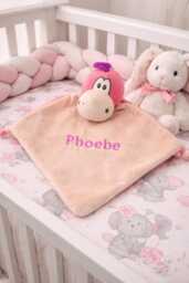 Personalised Baby Comforter, Cubbie Dragon, Personalized Stuffie Blankie, New Gift