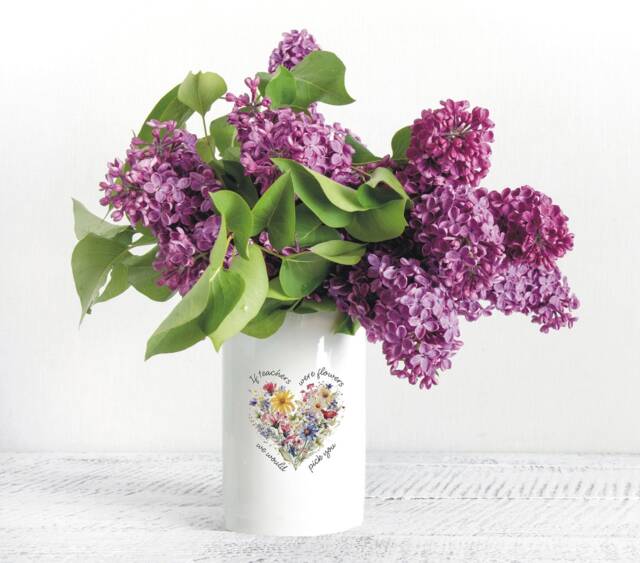 Personalised If Teacher's Were Flowers We'd Pick You Vase Gift, Gift From Class, End Of School For Teacher, Teacher Appreciation - image 1