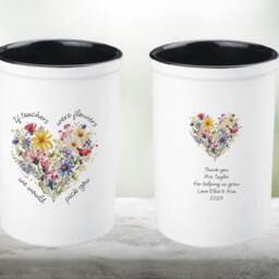 Personalised If Teacher's Were Flowers We'd Pick You Vase Gift, Gift From Class, End Of School For Teacher, Teacher Appreciation - thumbnail 2