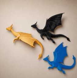 Flying Dragon Wall Mount - Fourth Wing Inspired 3D Printed Fantasy Home Decor Bookish Gift - thumbnail 1
