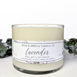 15 Oz Natural Soy Candle Lavender Scented - Double Wicked Eco-Friendly Floral Scent Gift Under 25 - thumbnail 2