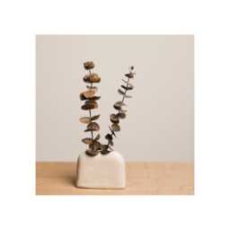 White Mini Bud Ceramic Vase - Handmade Flower Wedding Centerpiece Modern Minimalist Home Decor Desi Murphy Pottery - thumbnail 2