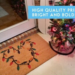 xmas Holiday Doormat - Christmas Welcome Rug Merry Festive Porch Decorations Holidays Family Gifts - thumbnail 3