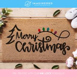xmas Holiday Doormat - Christmas Welcome Rug Merry Festive Porch Decorations Holidays Family Gifts - thumbnail 1