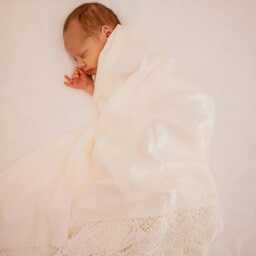 Lace Wrap Set in White Or Cream & Optional Bonnet- Baby Pillow & Shawl W Trim - Pillowcase Blanket Made To Order Custom - thumbnail 2