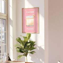 Paloma Print - Bar Cart Art Print, Cocktail Kitchen Wall Art, Poster Mixology Decor, Alcohol - thumbnail 3