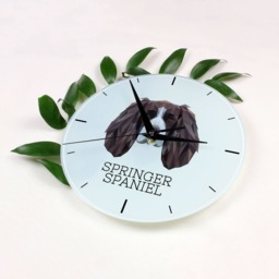 A Clock With A Springer Spaniel Dog. New Collection The Geometric Dog - thumbnail 2