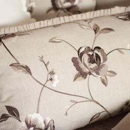 Outlet- Last Pcs - 50% Off Rrp, Clarke & Embroidered Lumbar Floral Pillow Cover - thumbnail 4