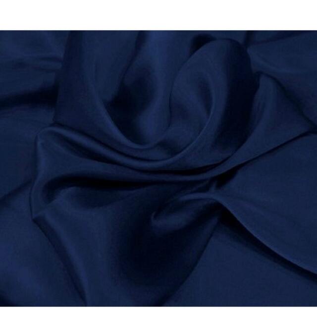 Navy Blue Charmeuse Satin Pillowcase, Silky Smooth, Hair Protection