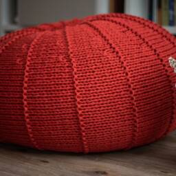 Orange Bean Bag Chair, Giant Living Room Accent Chair For Adults/Children, Floor Unfilled - thumbnail 2