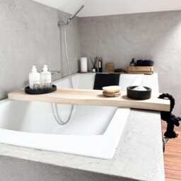 Live Edge Wood Bath Caddy - Handmade Tray With Rope Detail For Relaxing Soaks - thumbnail 3