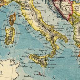 Old Map Of Europe - Letts's Popular Atlas Political Print - thumbnail 3