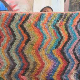 Moroccan Rug, Custom Fabulous Boujad Authentic, Azilal Abstract Multicolored Carpet - thumbnail 2