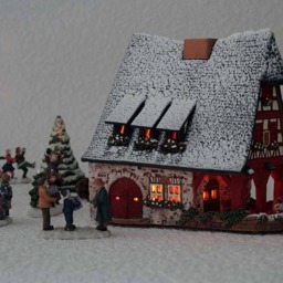 Handmade Ceramic Tealight Holder - Miniature Of The Original Old Smithery in Rothenburg - thumbnail 4