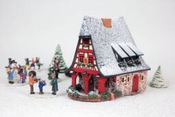 Handmade Ceramic Tealight Holder - Miniature Of The Original Old Smithery in Rothenburg