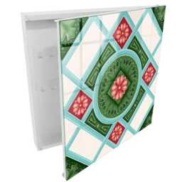 Floral Geometry Key Cabinet For Home, Green Box Geometric Backgrounds & Patterns, Lovers Of Modern Elegant Designs - thumbnail 2