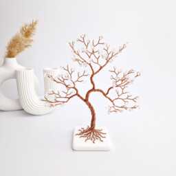 Clear Quartz Tree, 15Th Anniversary Gift, Birthday April Birthstone - thumbnail 1