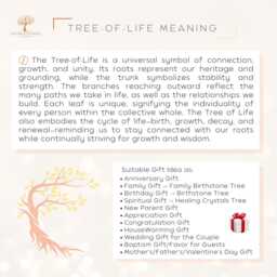 Clear Quartz Tree, 15Th Anniversary Gift, Birthday April Birthstone - thumbnail 4