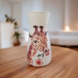 Cute Giraffe Flower Vase, Themed Gifts, Animal Lovers, Wildlife Decor, Gifts For Mum, Her, Cute Vase - thumbnail 2