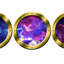 Vwaq Solar System Kids Room Decor Classroom, Reusable Fabric Decal Material Spaceship Window Stickers 3D Space Vinyl Wall Decals Spw30 - thumbnail 3