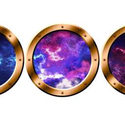 Vwaq Solar System Kids Room Decor Classroom, Reusable Fabric Decal Material Spaceship Window Stickers 3D Space Vinyl Wall Decals Spw30 - thumbnail 2