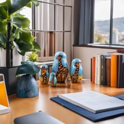 Handmade Giraffe Nesting Dolls Wooden Safari Animal Stacking Toy - thumbnail 4
