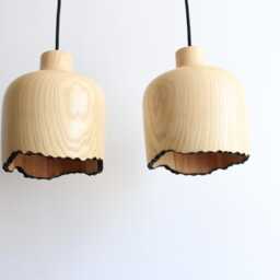 Wood Pendant Light, Rustic Kitchen Island Lighting, Small Ceiling Natural Chandelier For Bathroom - thumbnail 2