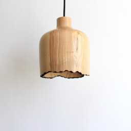 Wood Pendant Light, Rustic Kitchen Island Lighting, Small Ceiling Natural Chandelier For Bathroom - thumbnail 4