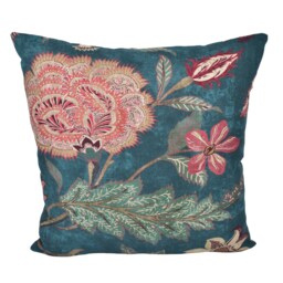 Zoffany - Indienne Print Prussian Blue/Koi Luxurious Floral Archive Cushion Cover Handmade Throw Pillow Designer Home Decor - thumbnail 2