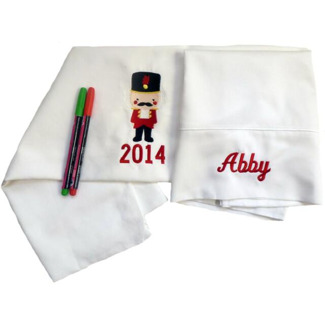Nutcracker Autograph Child Pillowcase Custom Embroidered & Personalized - image 1