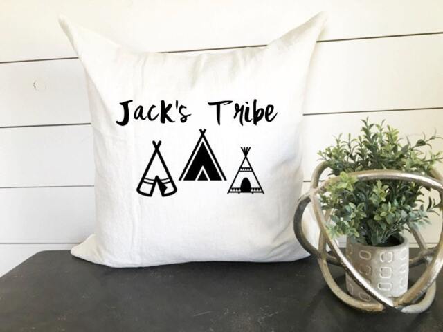 Custom Kids Pillow -18x18, Home Decor, Cushion, Throw Pillow, Present, Custom Home, House, Vintage, Nursery, Hunting, Rustic, Kids