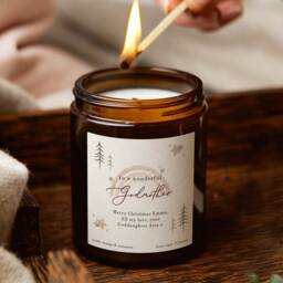 Godmother Christmas Candle Rainbow Label, Scented Soy Wax