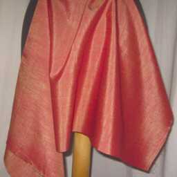 Pillow, Lumbar, Silk Pillow, Sofa Noble/Elegant, Hand-Woven Silk, Tsumugi, High-Class, Apricot Peach, 25x50cm - thumbnail 3