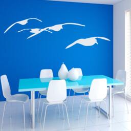 Wall Decals Flying Seagulls Birds Home Vinyl Decal Sticker Art Mural Living Room Design Interior Kids Nursery Baby Decor M306 - thumbnail 2