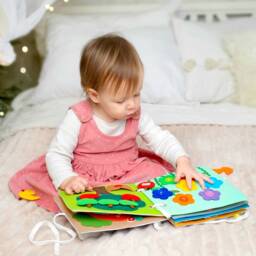 Felt Quiet Book Montessori Busy Board For Toddlers - thumbnail 3